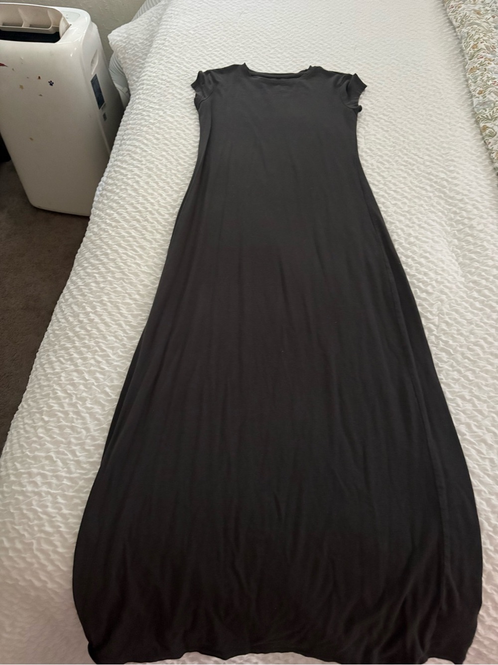 Target Black Cap-Sleeve Maxi Dress